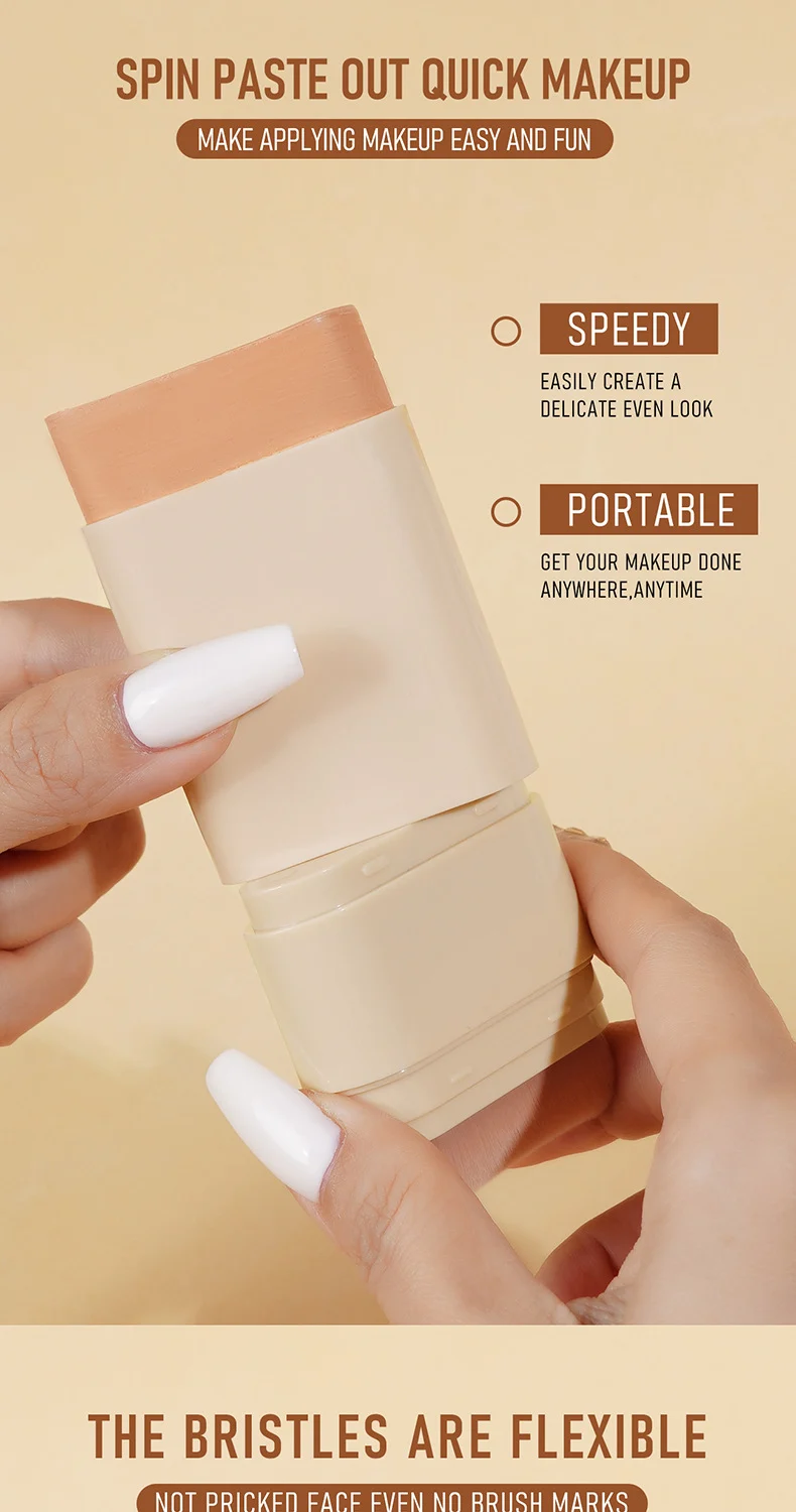 Concealer Foundation Stick Full Coverage Long Lasting with Brush for Blemish & Spot Cover 6 concealer foundation stick full coverage with brush sit hsqq5tmv desc 6