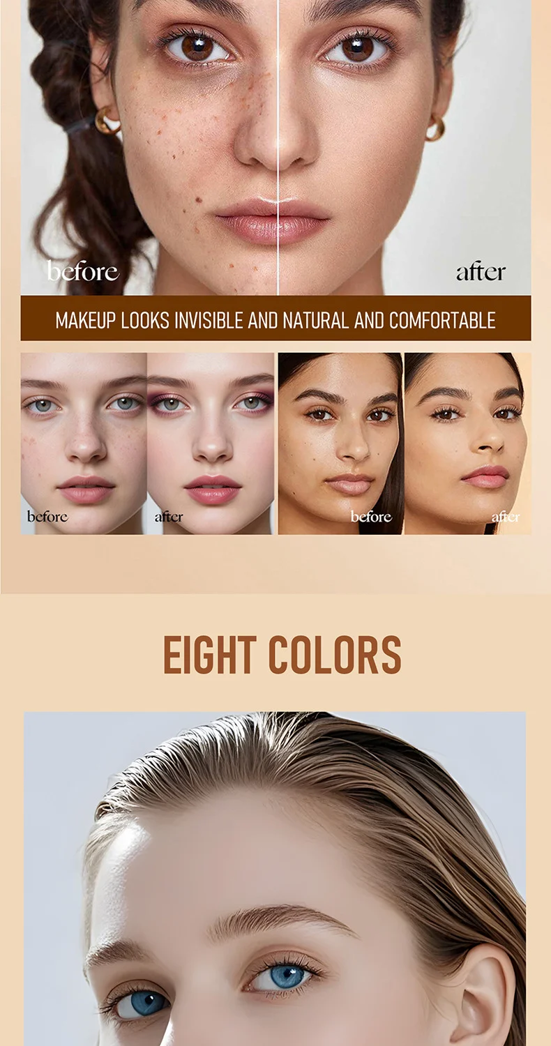 Concealer Foundation Stick Full Coverage Long Lasting with Brush for Blemish & Spot Cover 8 concealer foundation stick full coverage with brush sit hsqq5tmv desc 8