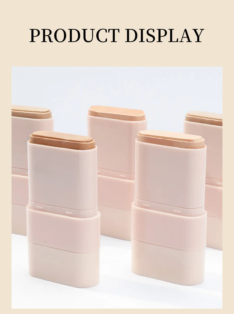 Concealer Foundation Stick Waterproof Lightweight Foundation Cream Stick with Built-in Sponge 12 concealer foundation stick sit 5w435xtc desc 12