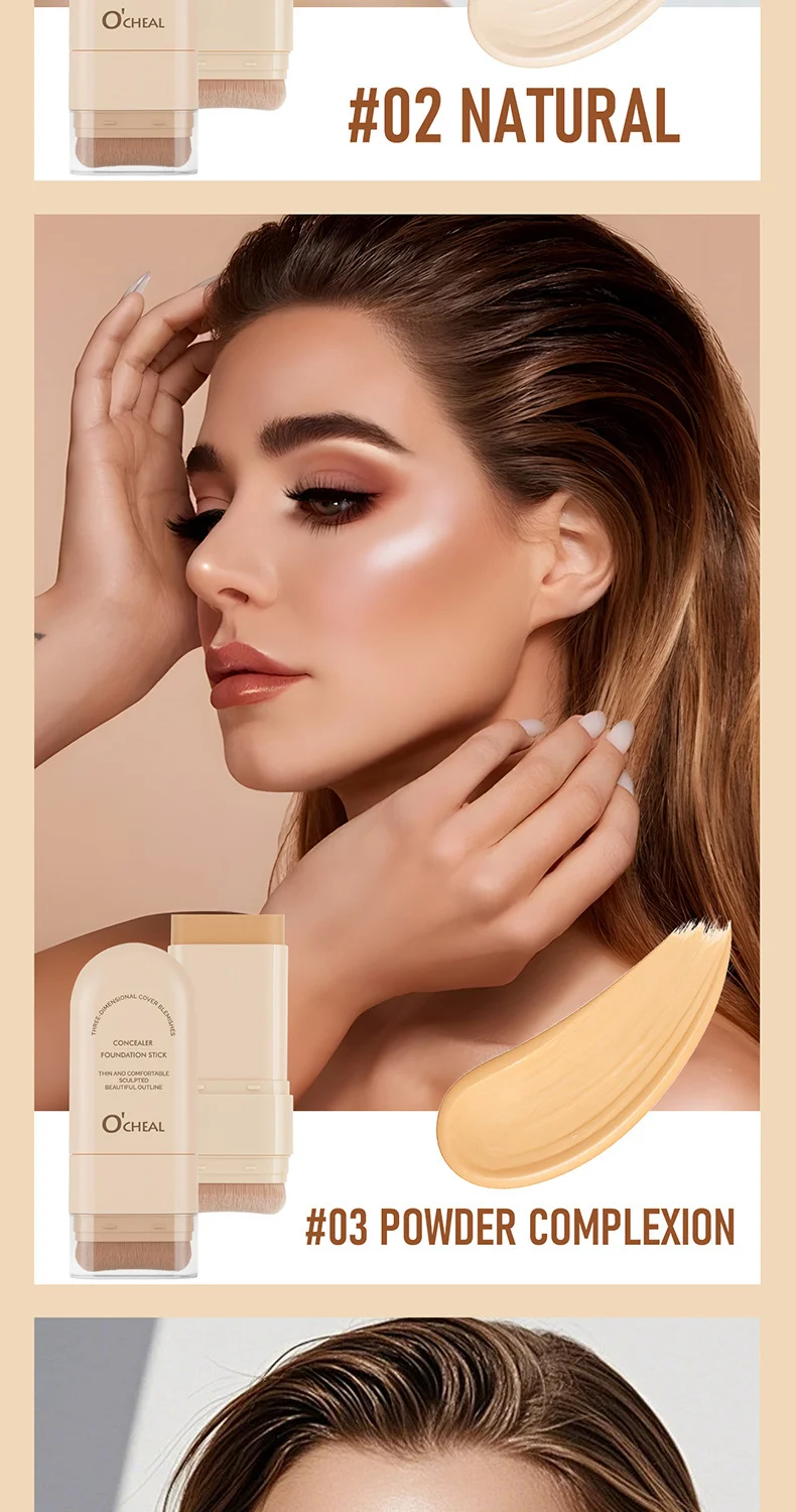 Concealer Foundation Stick Waterproof Full Coverage Long-Lasting Makeup 20g 10 concealer foundation stick waterproof full coverage sit skhdqb8x desc 10