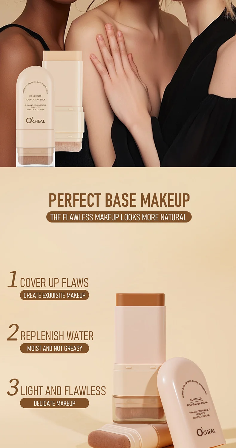 Concealer Foundation Stick Waterproof Full Coverage Long-Lasting Makeup 20g 4 concealer foundation stick waterproof full coverage sit skhdqb8x desc 4