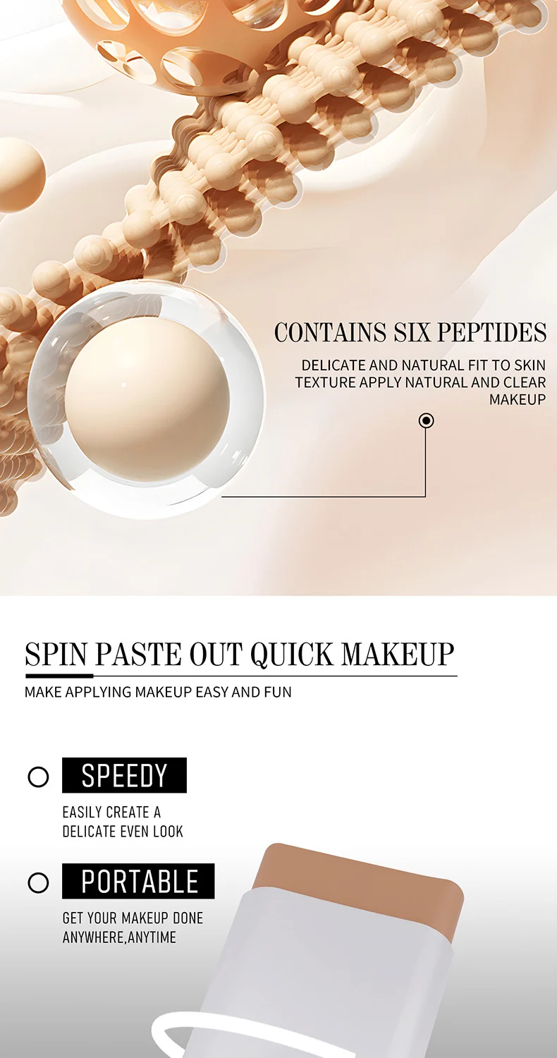 Concealer Foundation Stick with Brush Thin Comfortable Buildable Coverage Waterproof Long Lasting 10 concealer foundation stick with brush thin comfortable long lasting sit 539r77ns desc 10