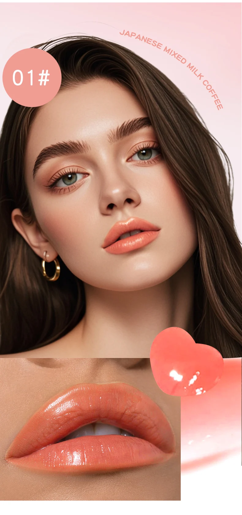 Crystal Freeze Mirror Light Lip Glaze Non-Sticky Long-Lasting Lip Tint 10 crystal freeze mirror light lip glaze sit z53ewyva desc 10