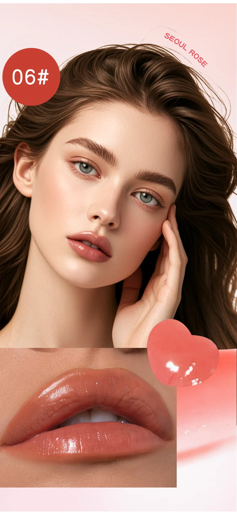 Crystal Freeze Mirror Lip Glaze Lip Stain Lip Gloss Hydrating Non-Sticky Lip Makeup 13 crystal freeze mirror lip glaze lip stain sit ne65hmr4 desc 13