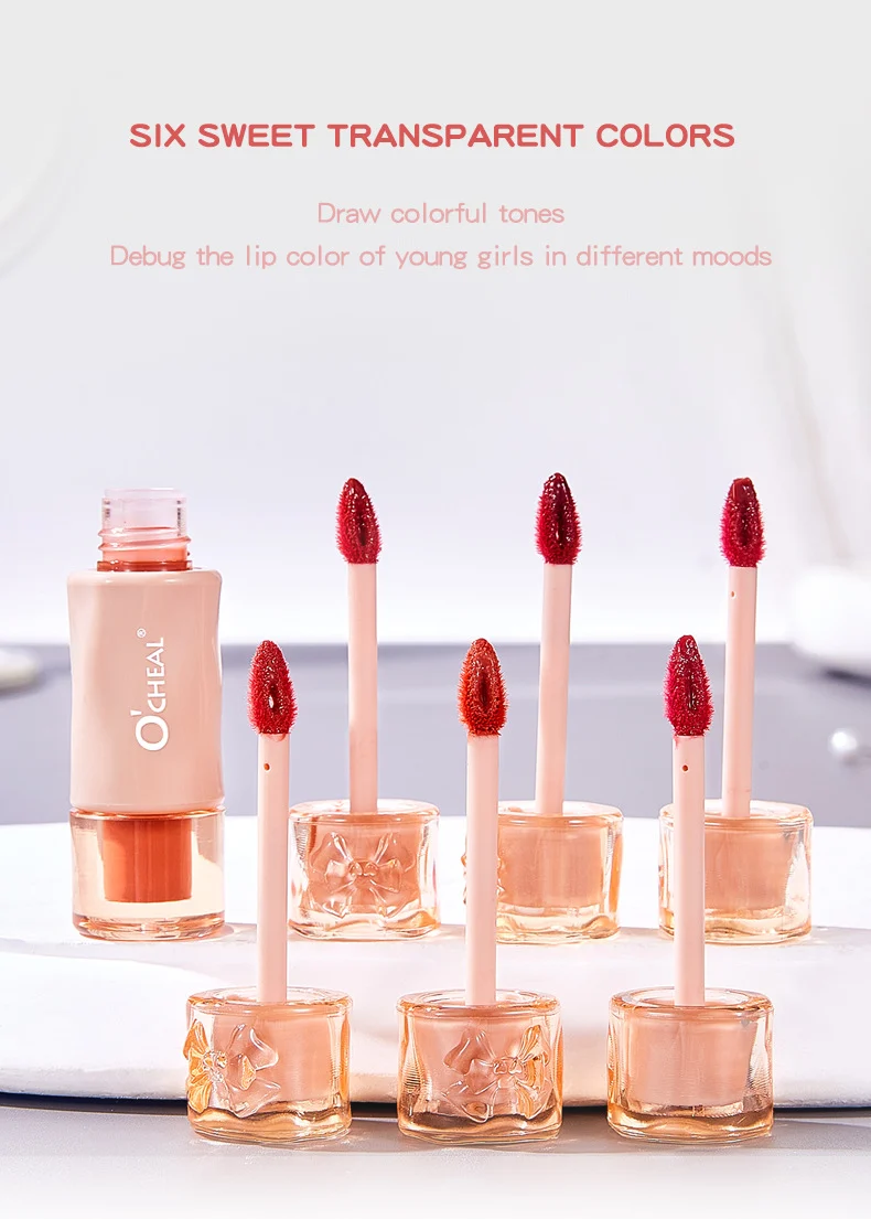 Crystal Freeze Mirror Lip Glaze Lip Stain Lip Gloss Hydrating Non-Sticky Lip Makeup 6 crystal freeze mirror lip glaze lip stain sit ne65hmr4 desc 6