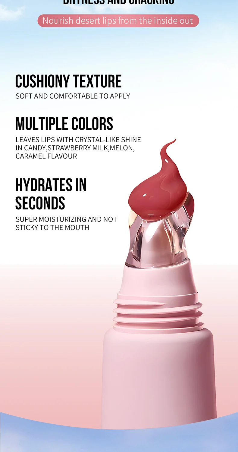 Crystal Glaze Lip Oil 10ml Moisturizing Tinted Lip Gloss with Flavors 3 crystal glaze lip oil 10ml moisturizing tinted lip gloss sit k3eqwmc3 desc 3