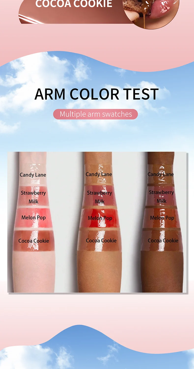 Crystal Glaze Lip Oil 10ml Moisturizing Tinted Lip Gloss with Flavors 7 crystal glaze lip oil 10ml moisturizing tinted lip gloss sit k3eqwmc3 desc 7