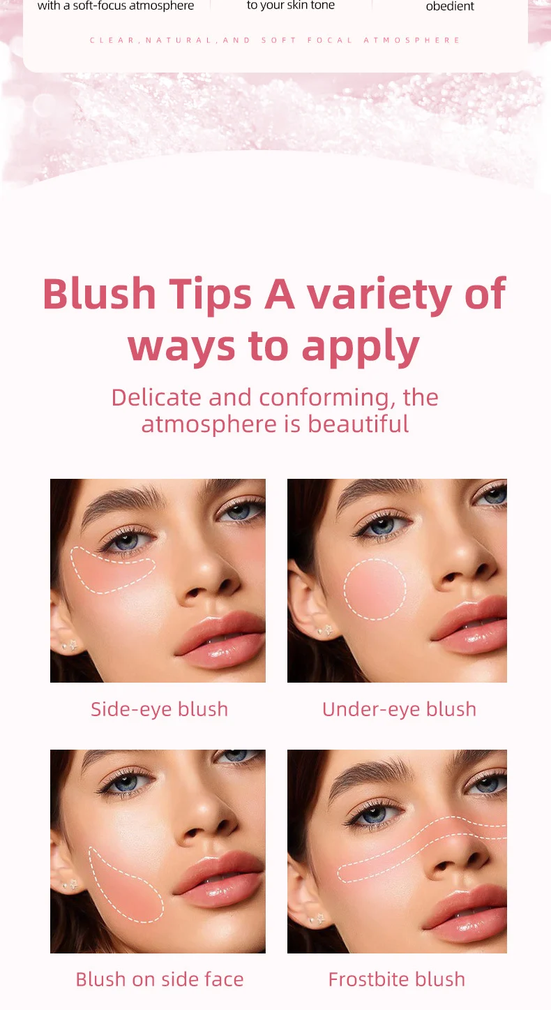 Crystal Temperature-Changing Blush Balm Silky Smooth Long-Lasting Color Sheer Glow Highlighter 12 crystal temperature changing blush balm sit ha66eh6a desc 12