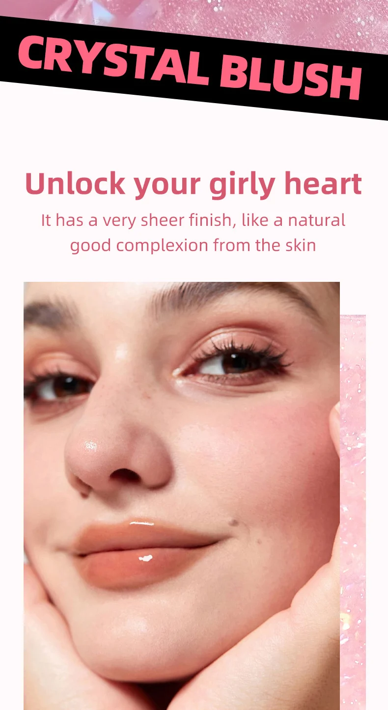 Crystal Temperature-Changing Blush Balm Silky Smooth Long-Lasting Color Sheer Glow Highlighter 4 crystal temperature changing blush balm sit ha66eh6a desc 4