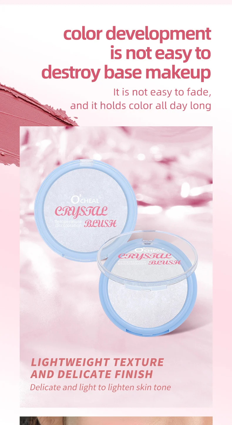 Crystal Temperature-Changing Blush Balm Silky Smooth Long-Lasting Color Sheer Glow Highlighter 9 crystal temperature changing blush balm sit ha66eh6a desc 9