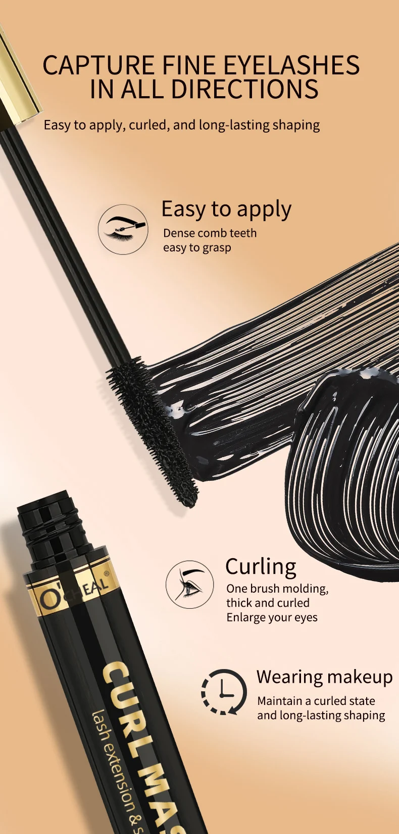 Curl Mascara Waterproof Volumizing & Lengthening Eyelash Makeup 11 curl mascara waterproof volumizing lengthening eyelash makeup sit qknuu2cw desc 11