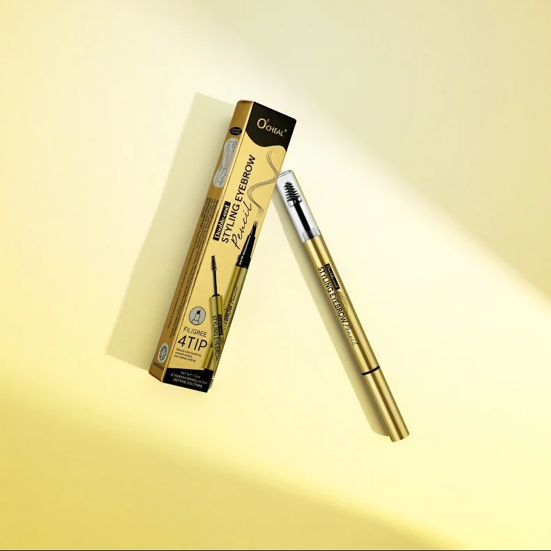 Double-End Eyebrow Pencil with Setting Gel Waterproof Sweat-Proof Long-Lasting Brow Makeup 17 double end eyebrow pencil with setting gel sit 599mr2zh desc 17