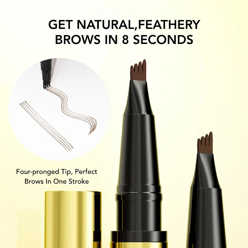 Double-End Eyebrow Pencil with Setting Gel Waterproof Sweat-Proof Long-Lasting Brow Makeup 7 double end eyebrow pencil with setting gel sit 599mr2zh desc 7