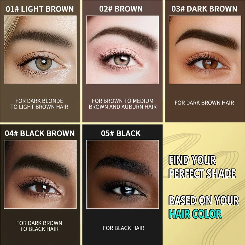 Double-End Eyebrow Pencil with Setting Gel Waterproof Sweat-Proof Long-Lasting Brow Makeup 9 double end eyebrow pencil with setting gel sit 599mr2zh desc 9
