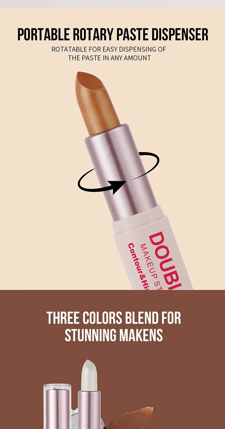 Double Ended Contour Stick Highlighter Shadow 3D Face Sculpting Makeup Stick 7 double ended contour stick highlighter shadow 3d face sculpting makeup stick sit xxpd8z9q desc 7