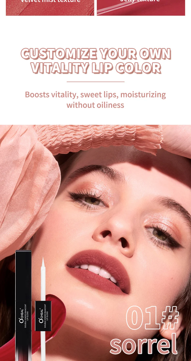Double Ended Lip Gloss with Top Coat, Long Lasting Waterproof Lipstick Set, Velvet Matte & Mirror Finish Liquid Lipstick 11 double ended lip gloss with top coat sit b74bug4s desc 11