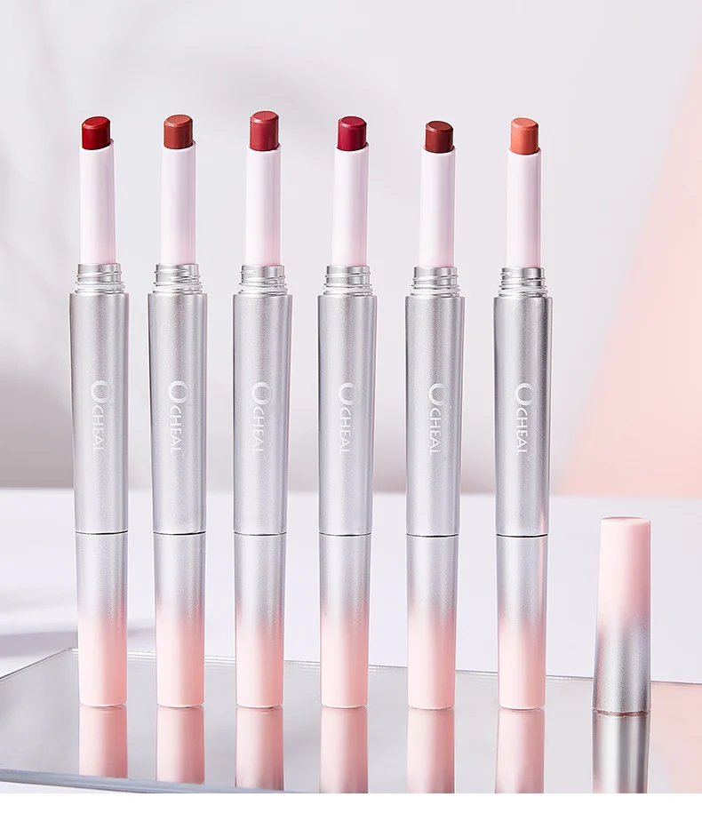 Double-Ended Lip Liner & Lipstick Pen 6 Matte Colors Retractable Lip Makeup 20 double ended lip liner lipstick pen 6 matte colors sit xmctw4qz desc 20