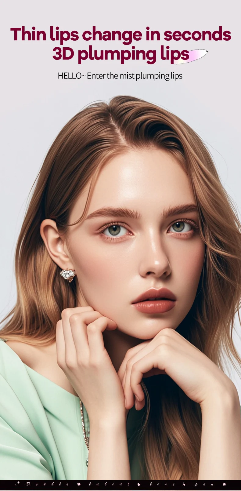 Double-Ended Lipstick & Lip Liner 6 Colors Velvet Matte Waterproof Long Lasting Lip Makeup Set 2 double ended lipstick lip liner 6 colors velvet matte waterproof sit jux8783d desc 2