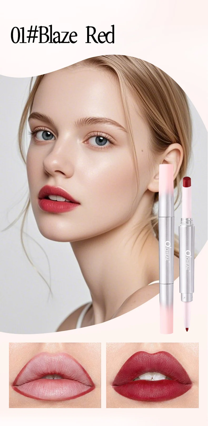 Double-Ended Lipstick & Lip Liner Set Matte Long Lasting Waterproof 11 double ended lipstick lip liner set matte sit 9pbpr53w desc 11