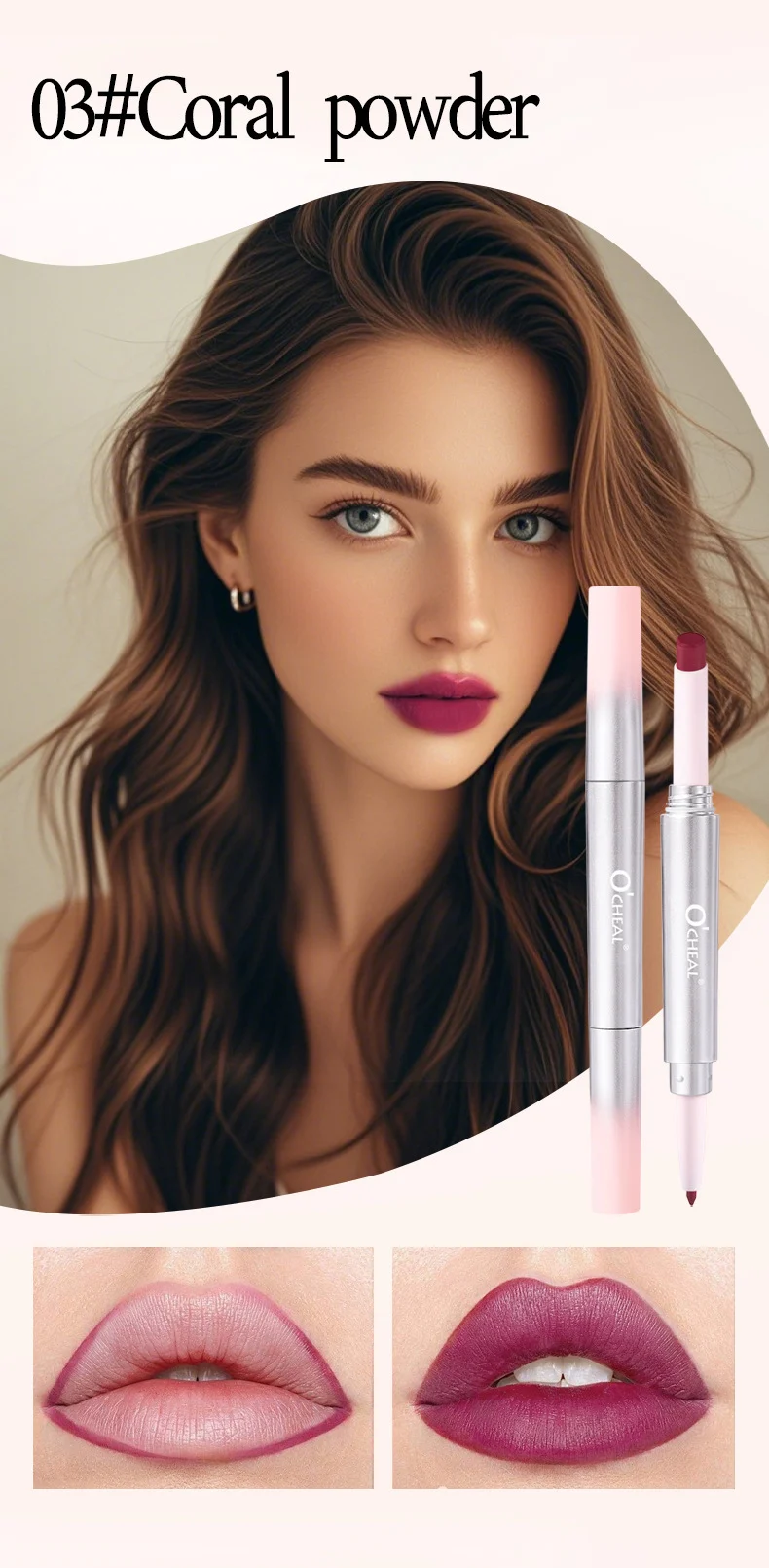 Double-Ended Lipstick & Lip Liner Set Matte Long Lasting Waterproof 13 double ended lipstick lip liner set matte sit 9pbpr53w desc 13