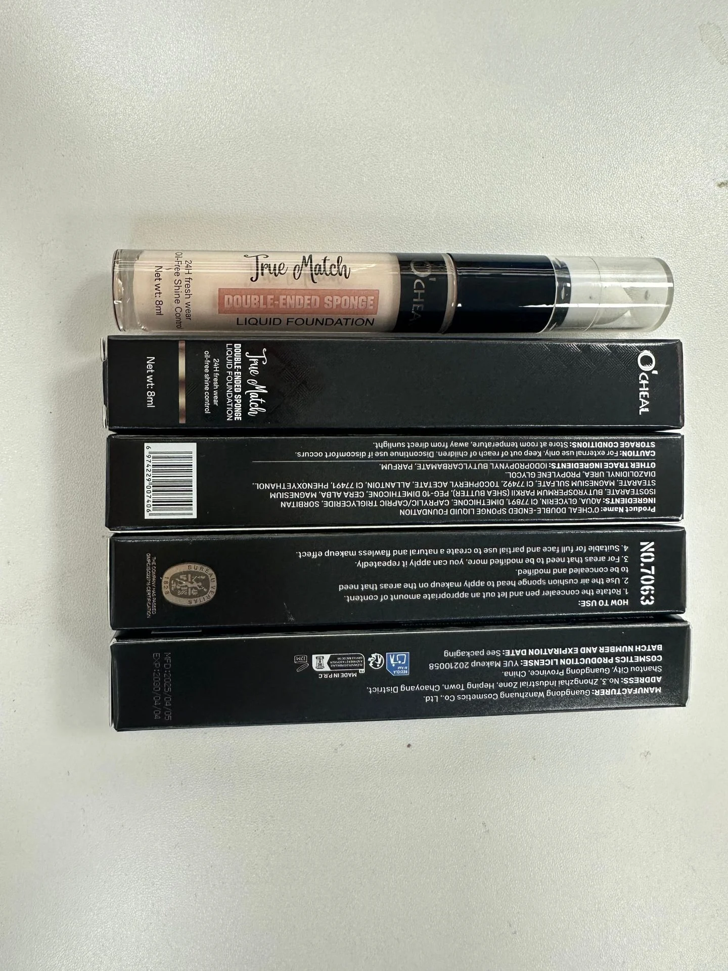 Double Ended Makeup Sponge Foundation Liquid Concealer Pen High Coverage 24H Wear 3 double ended makeup sponge foundation liquid concealer pen sit yhhgshgp desc 3