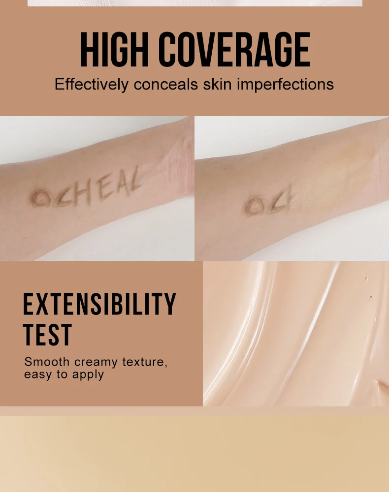 Double-Ended Sponge Concealer Foundation Pen Waterproof High Coverage 8ml 3 double ended sponge concealer foundation pen waterproof high coverage 8ml sit ytxkenpq desc 3