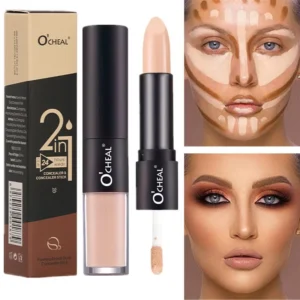 Dual-Ended Concealer Stick Flawless Repair Creamy Liquid Contour Highlighter Foundation