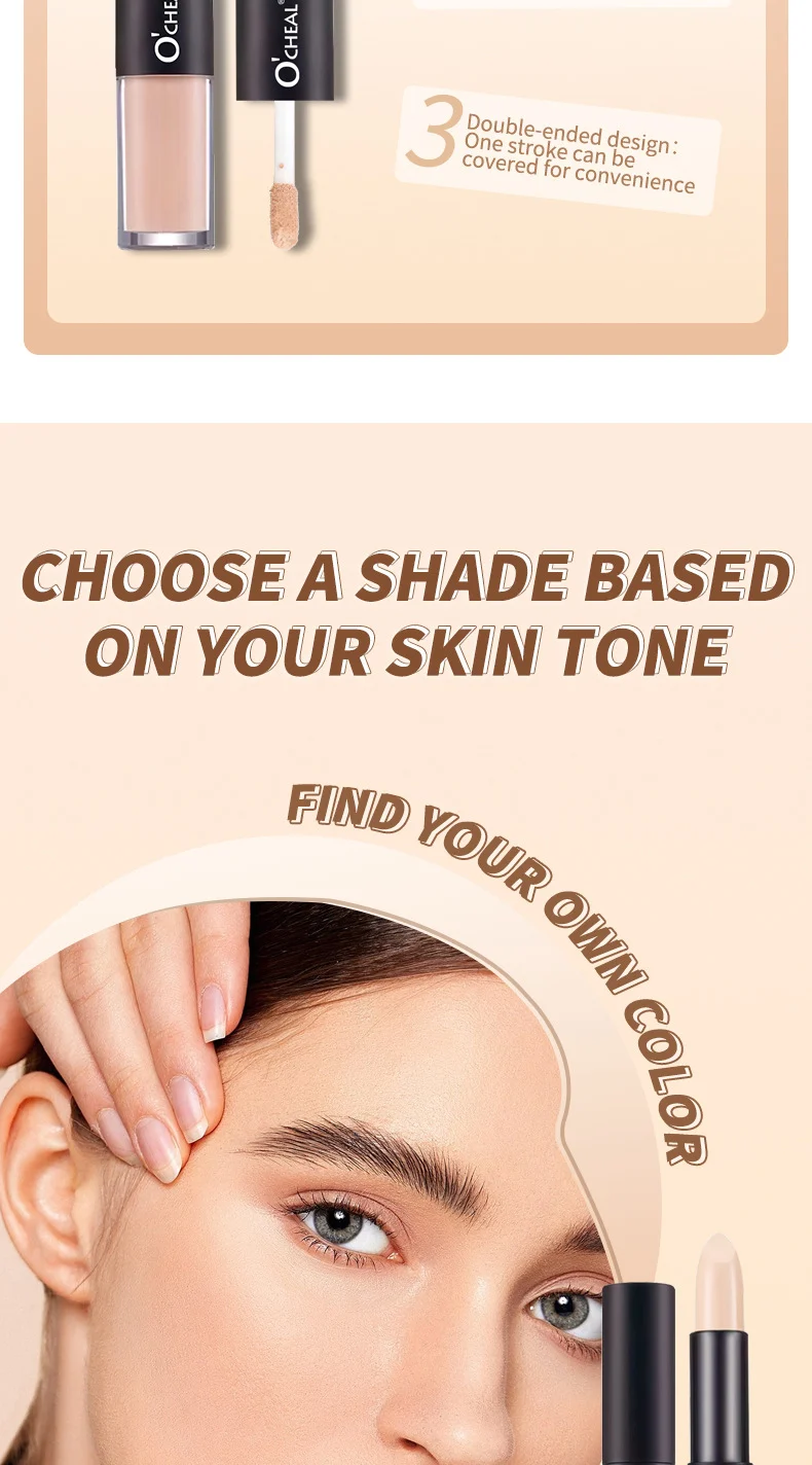 Dual-Ended Concealer Stick Flawless Repair Creamy Liquid Contour Highlighter Foundation 6 dual ended concealer stick flawless repair creamy contour highlighter sit 4fvk9x2w desc 6