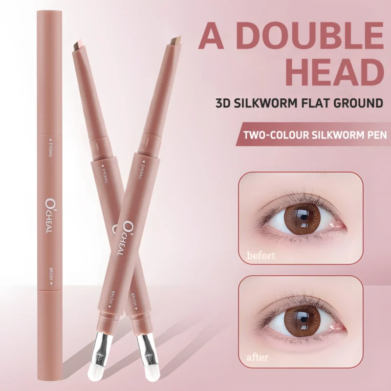 dual-ended-under-eye-pencil-2-in-1-contour-highlight-pen-sit-5fnfhmmg-1 O'CHEAL Dual-Ended 3D Eyebag Pencil with brush for easy contouring and highlighting