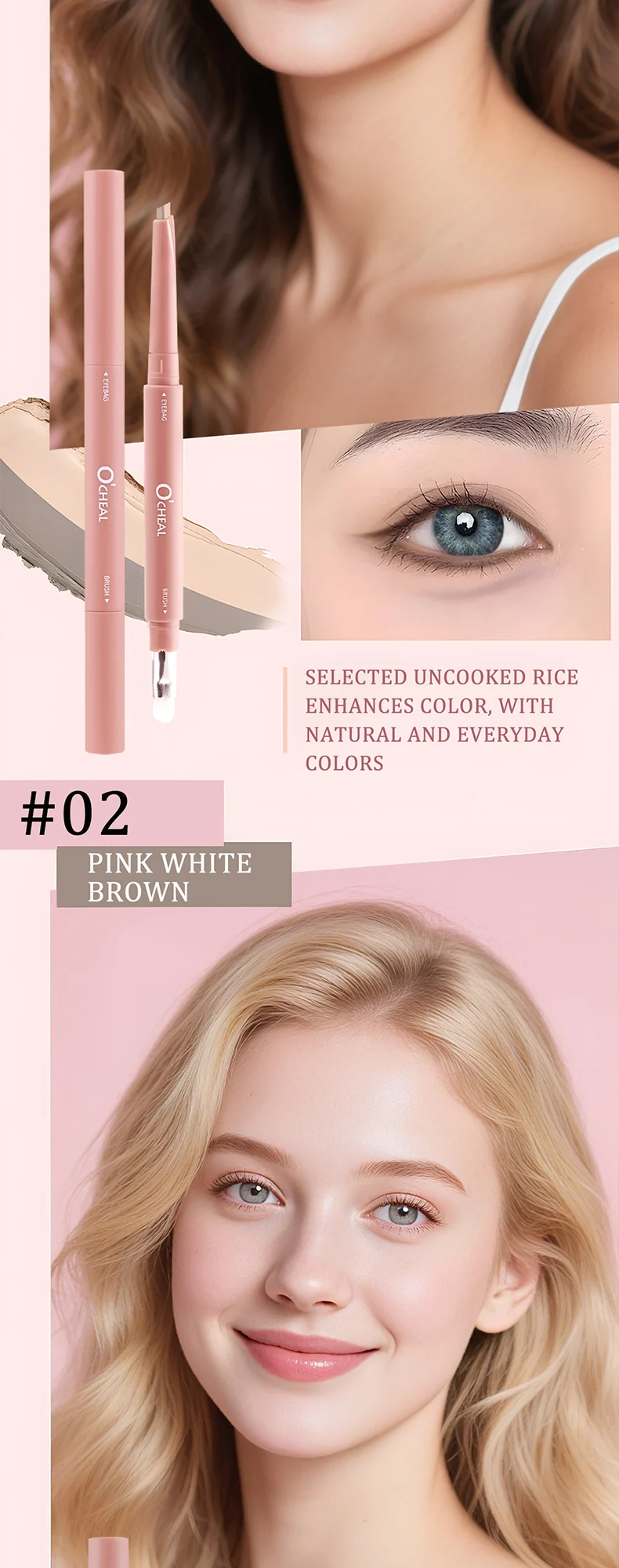 Dual-Ended Under Eye Pencil 2-in-1 Contour & Highlight Pen Waterproof Long-Lasting Makeup 7 dual ended under eye pencil 2 in 1 contour highlight pen sit 5fnfhmmg desc 7