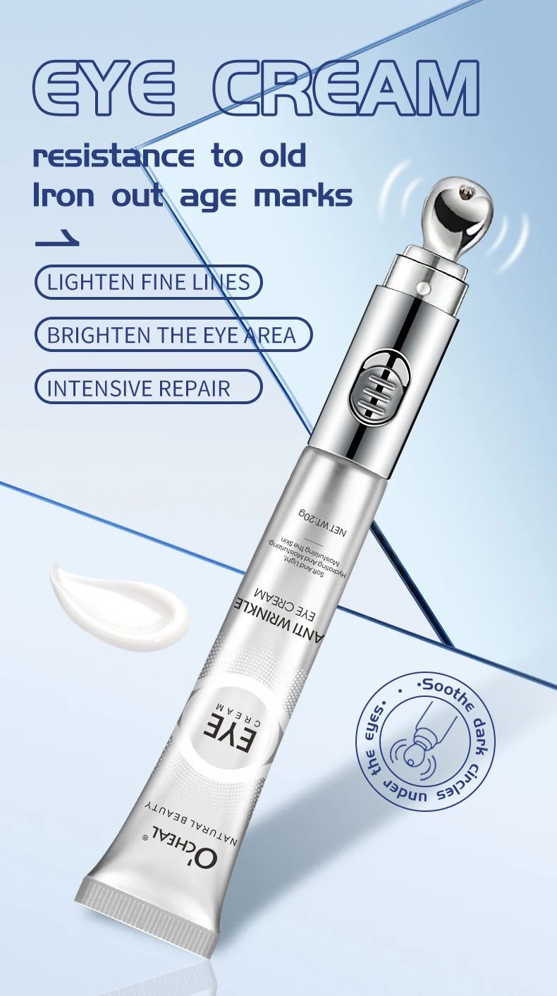 Electric Eye Cream Anti Wrinkle Moisturizing Massage Eye Cream with Vibrating Head 20g 1 electric eye cream moisturizing anti wrinkle vibrating sit wy7299y6 desc 1
