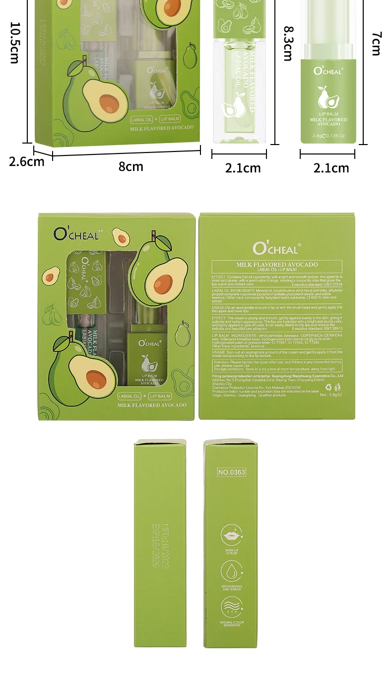 Emergency Lip Repair Set Avocado Moisturizing Lip Oil & Lip Balm Duo for Dry Cracked Lips 16 emergency lip repair set avocado moisturizing lip oil lip balm duo sit jzp6dtph desc 16