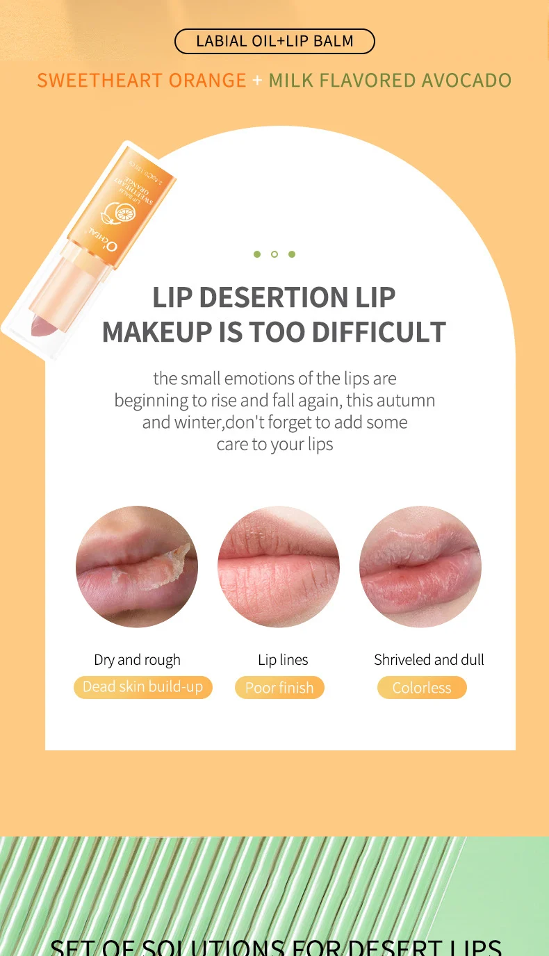 Emergency Lip Repair Set Avocado Moisturizing Lip Oil & Lip Balm Duo for Dry Cracked Lips 2 emergency lip repair set avocado moisturizing lip oil lip balm duo sit jzp6dtph desc 2