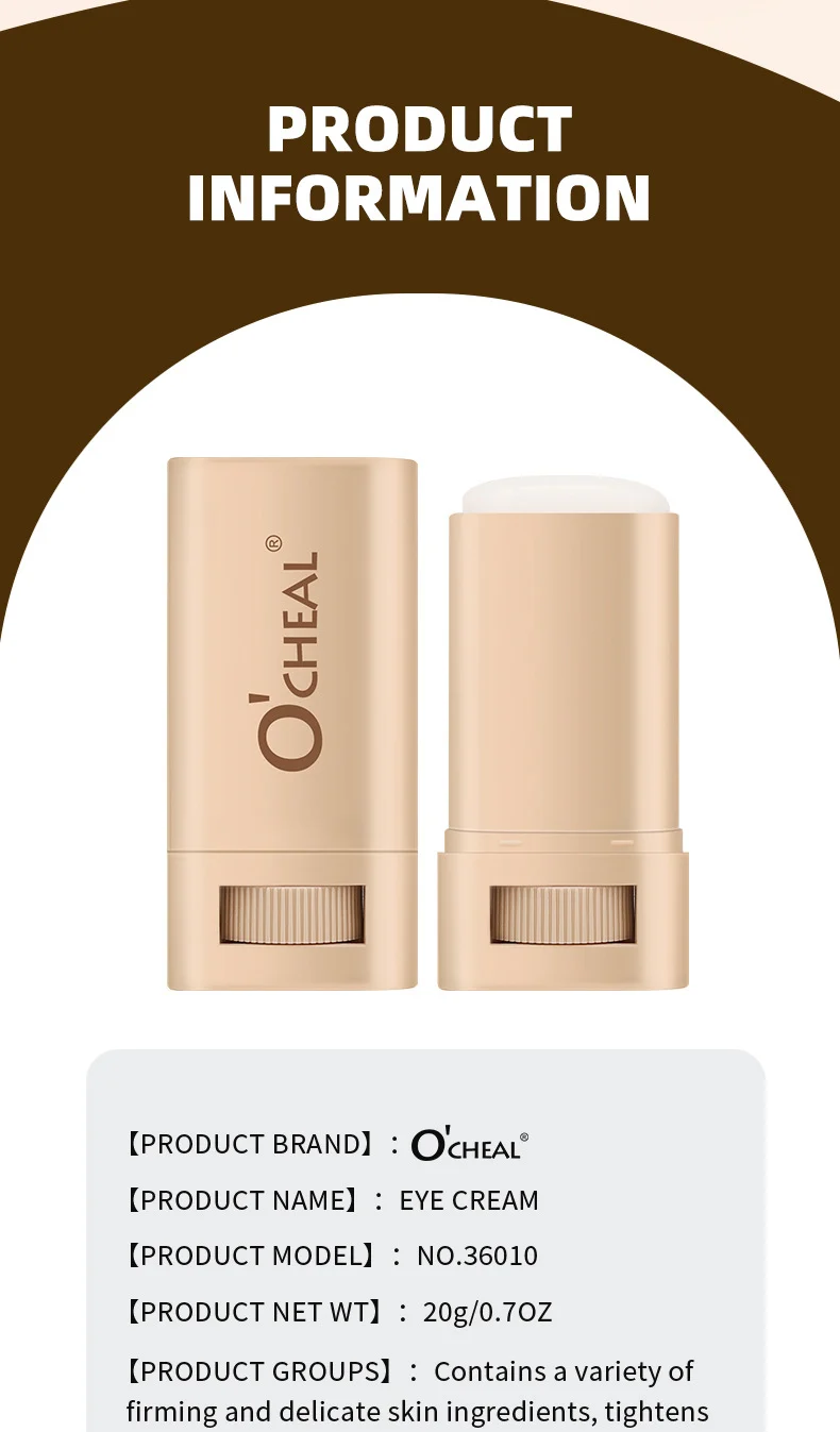 Eye Cream Stick Hydrating Moisturizing Anti-Aging Dark Circles Treatment 20g 17 eye cream stick hydrating moisturizing anti aging dark circles treatment sit fqe9kmgk desc 17