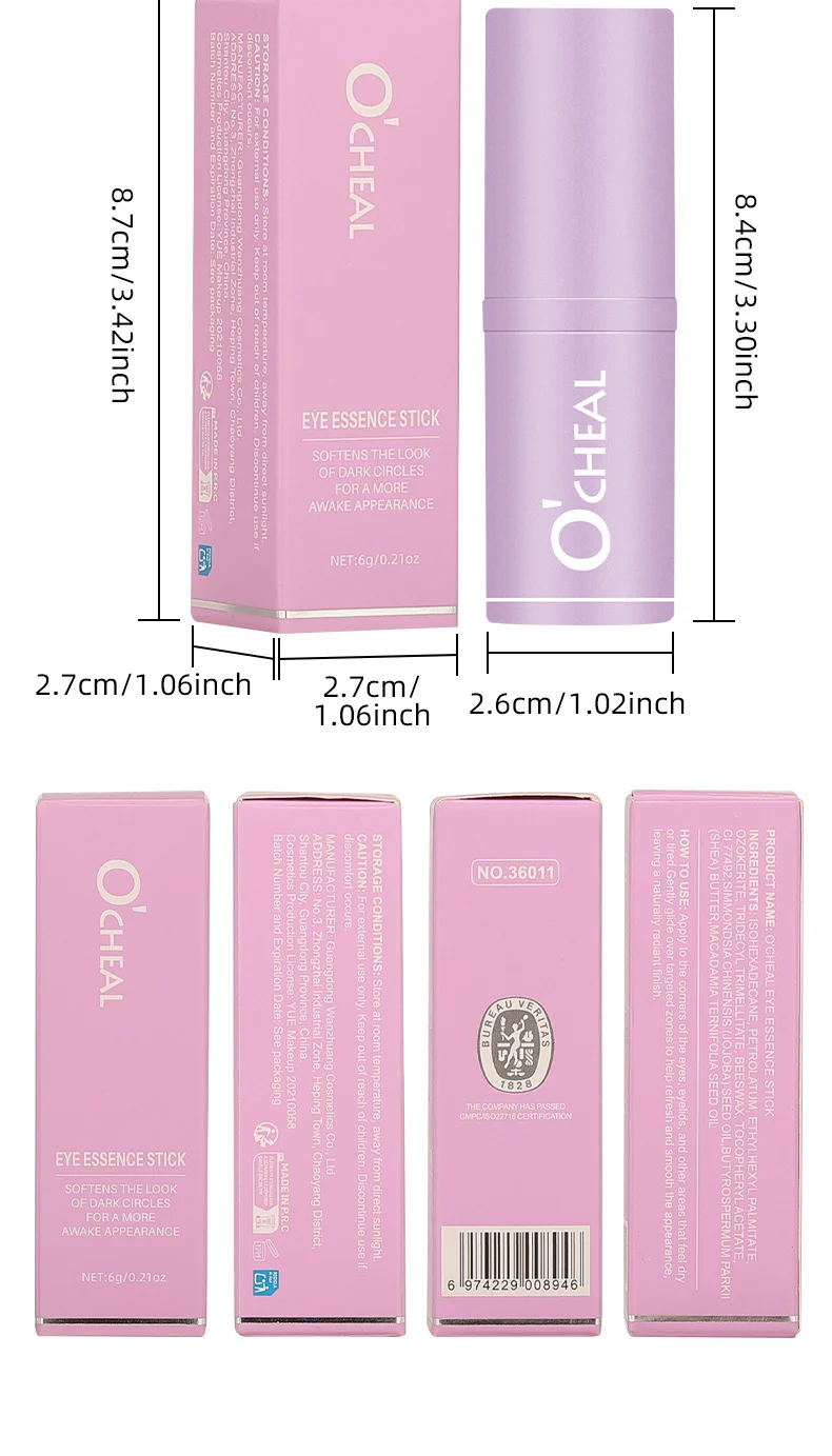 Eye Serum Stick Anti-Wrinkle Firming Moisturizing Hydration Eye Cream for Dark Circles and Fine Lines 18 eye serum stick anti wrinkle firming moisturizing sit m785r3hp desc 18