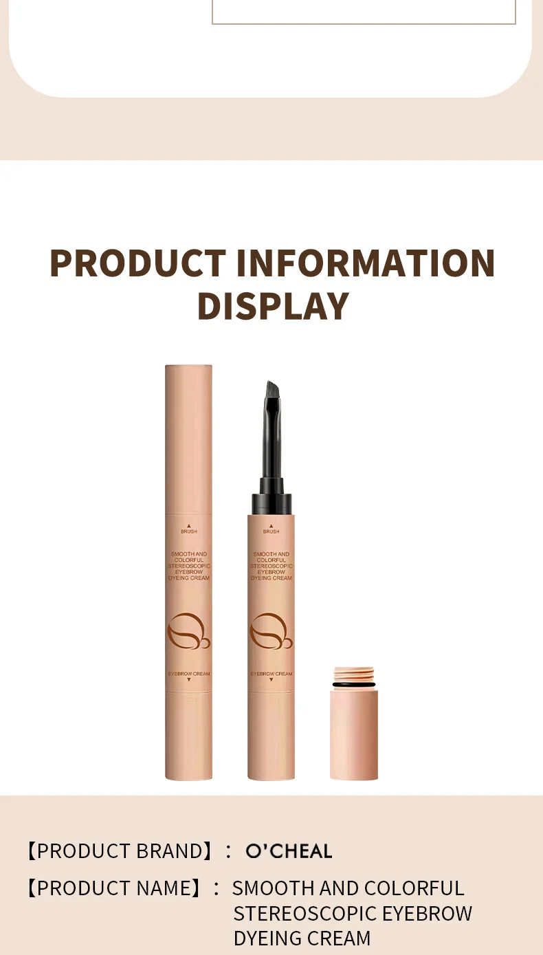 Eyebrow Dyeing Cream Waterproof Long-lasting Smudge-proof 3D Velvet Brow Stamp 13 eyebrow dyeing cream waterproof long lasting smudge proof 3d velvet brow stamp sit k2m4a866 desc 13