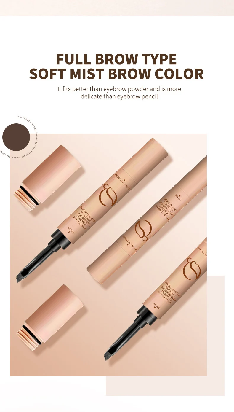Eyebrow Dyeing Cream Waterproof Long-lasting Smudge-proof 3D Velvet Brow Stamp 4 eyebrow dyeing cream waterproof long lasting smudge proof 3d velvet brow stamp sit k2m4a866 desc 4