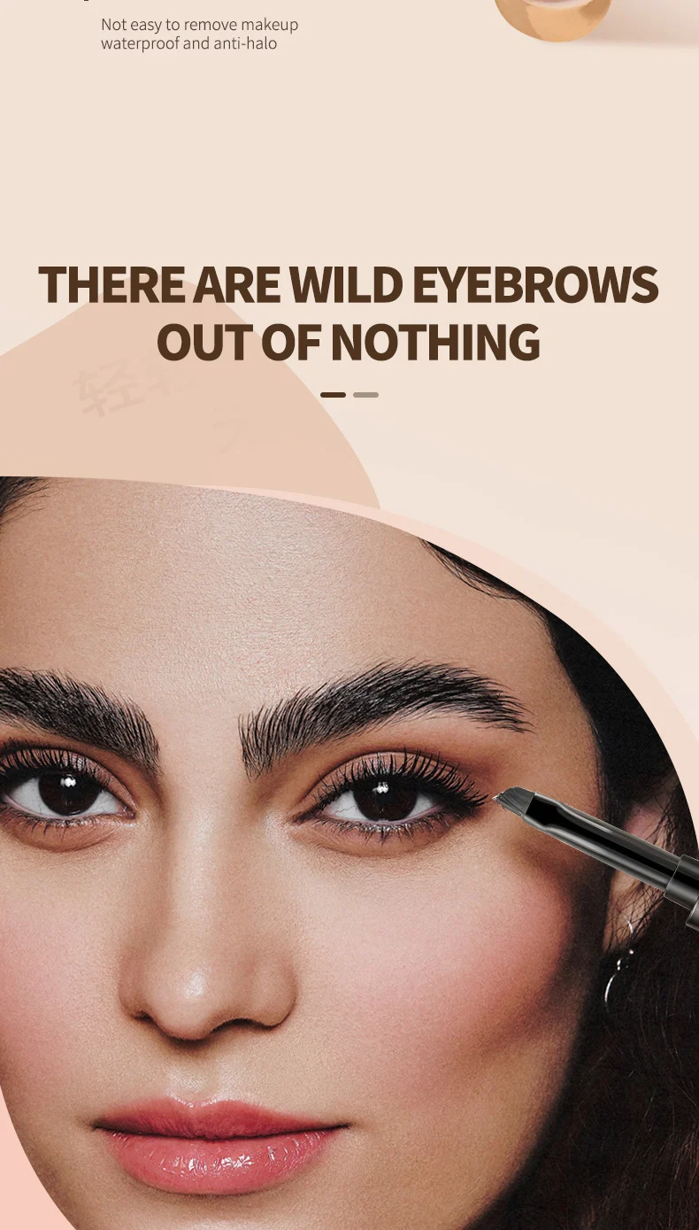 Eyebrow Dyeing Cream Waterproof Long-lasting Smudge-proof 3D Velvet Brow Stamp 6 eyebrow dyeing cream waterproof long lasting smudge proof 3d velvet brow stamp sit k2m4a866 desc 6