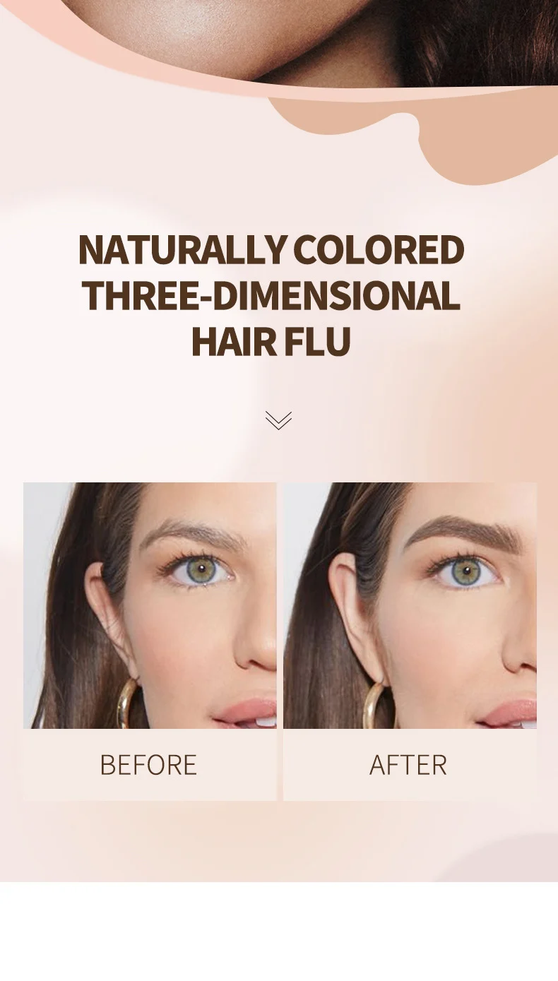 Eyebrow Dyeing Cream Waterproof Long-lasting Smudge-proof 3D Velvet Brow Stamp 7 eyebrow dyeing cream waterproof long lasting smudge proof 3d velvet brow stamp sit k2m4a866 desc 7