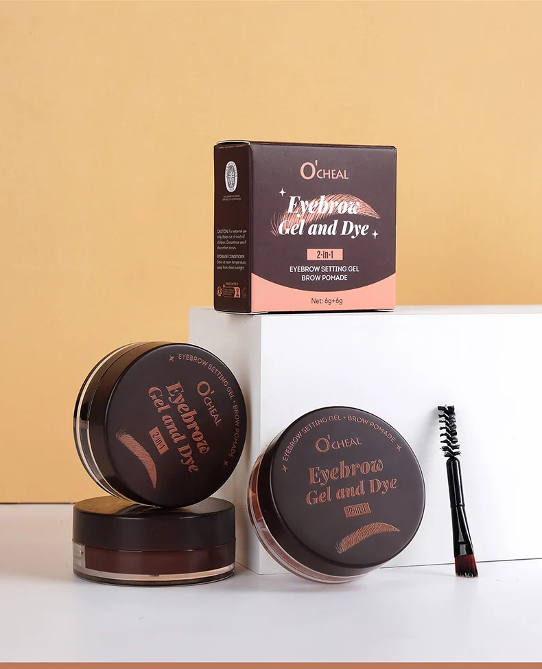 Eyebrow Gel and Dye 2-in-1 Waterproof Tinting & Setting Gel for Natural Fuller Brows 11 eyebrow gel dye 2 in 1 waterproof tinting setting gel sit 5ukg5yrf desc 11