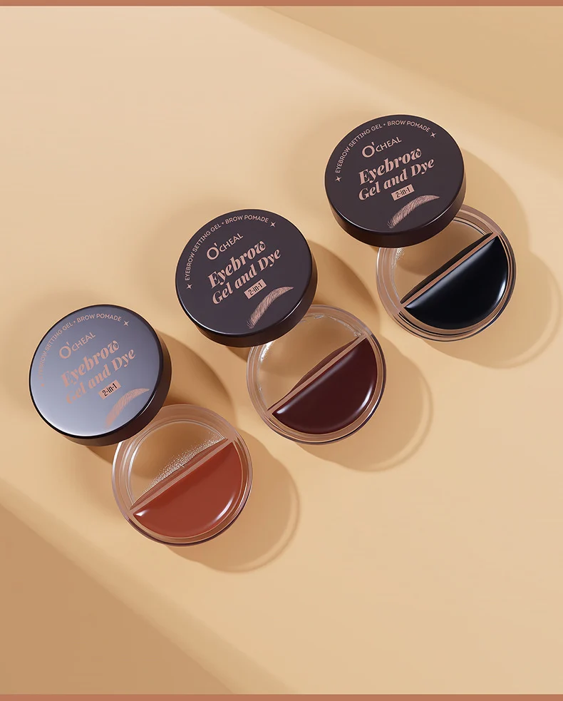 Eyebrow Gel and Dye 2-in-1 Waterproof Tinting & Setting Gel for Natural Fuller Brows 12 eyebrow gel dye 2 in 1 waterproof tinting setting gel sit 5ukg5yrf desc 12