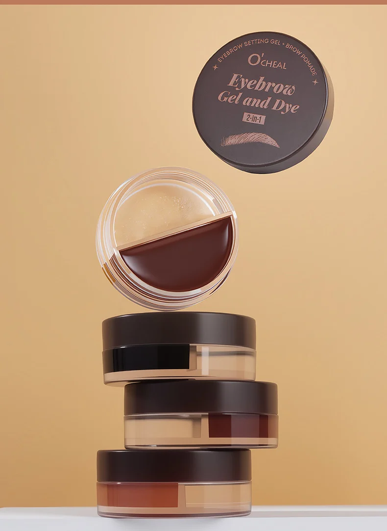 Eyebrow Gel and Dye 2-in-1 Waterproof Tinting & Setting Gel for Natural Fuller Brows 13 eyebrow gel dye 2 in 1 waterproof tinting setting gel sit 5ukg5yrf desc 13