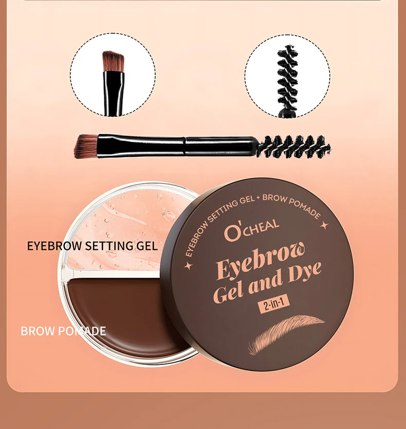 Eyebrow Gel and Dye 2-in-1 Waterproof Tinting & Setting Gel for Natural Fuller Brows 5 eyebrow gel dye 2 in 1 waterproof tinting setting gel sit 5ukg5yrf desc 5