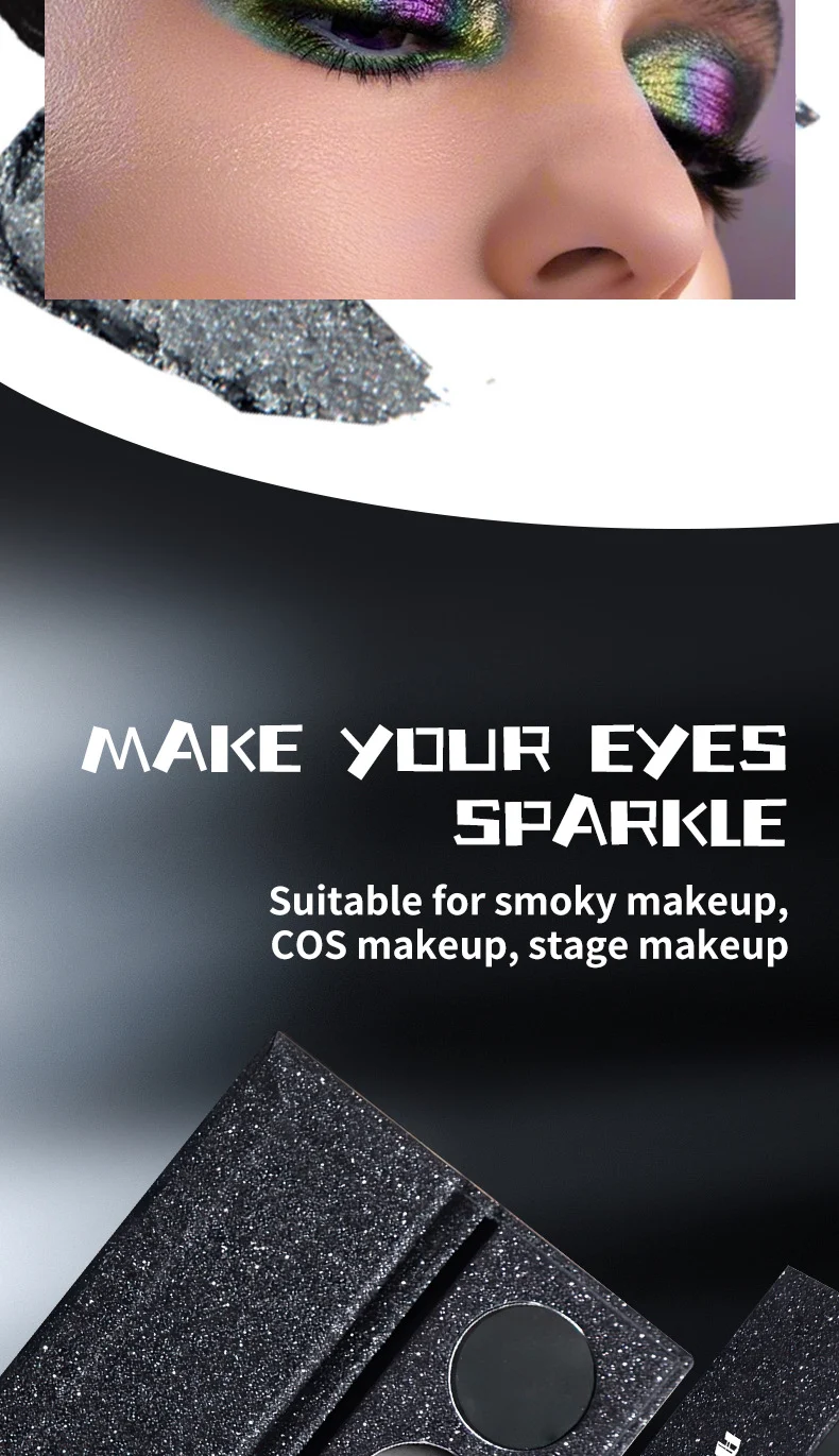 Five-Color Eyeshadow Palette Dark Punk Metallic Shimmer Matte Glitter Smoky Makeup 5 five color eyeshadow palette dark punk metallic shimmer matte sit q8k3dgye desc 5