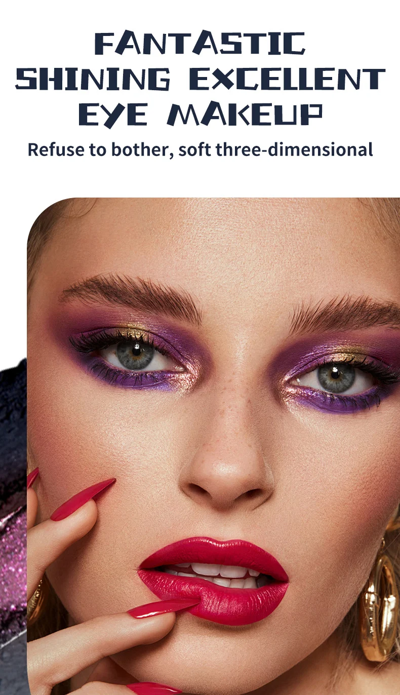 Five-Color Eyeshadow Palette Dark Punk Metallic Shimmer Matte Glitter Smoky Makeup 7 five color eyeshadow palette dark punk metallic shimmer matte sit q8k3dgye desc 7