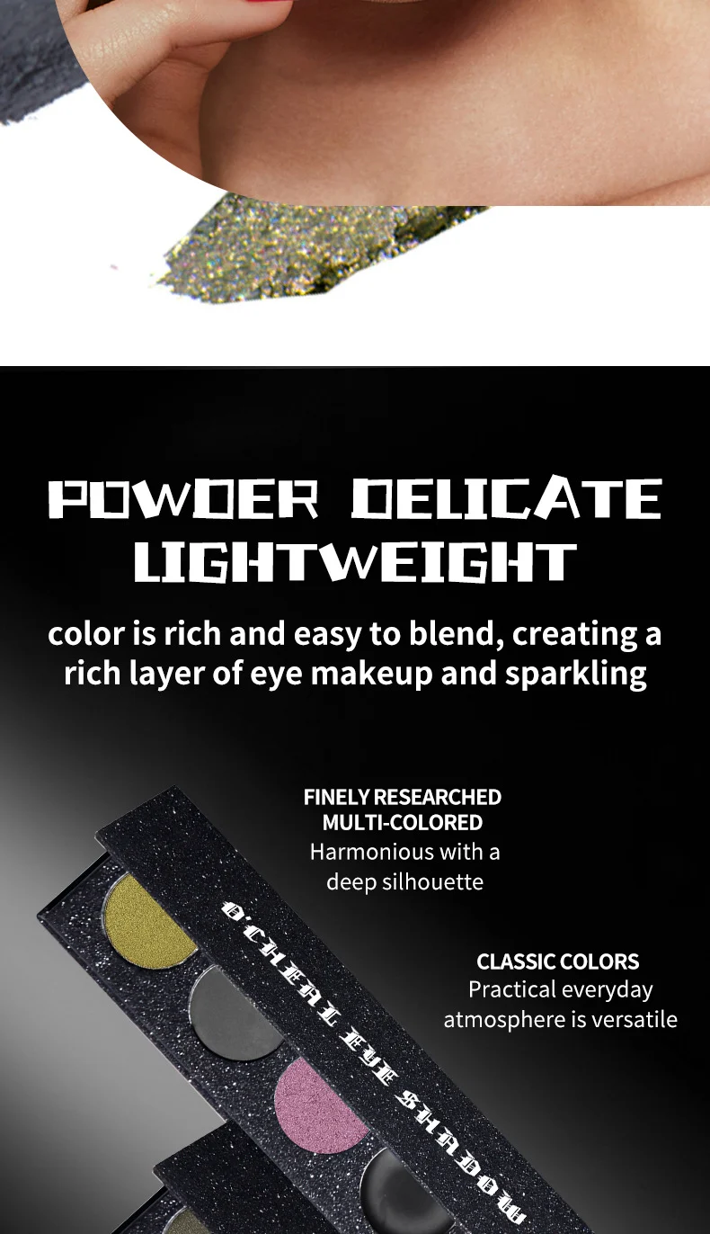 Five-Color Eyeshadow Palette Dark Punk Metallic Shimmer Matte Glitter Smoky Makeup 8 five color eyeshadow palette dark punk metallic shimmer matte sit q8k3dgye desc 8