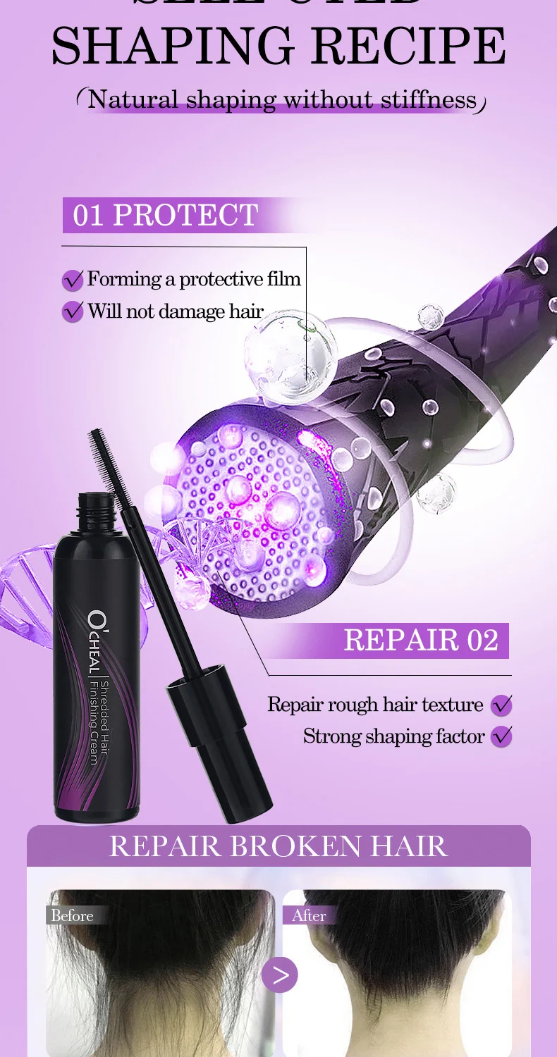 Flyaway Hair Finishing Cream for Women & Men, Anti-Frizz Styling Wax Stick for Bangs & Baby Hairs, 30g 5 flyaway hair finishing cream styling wax stick 30g sit aezkf6xa desc 5