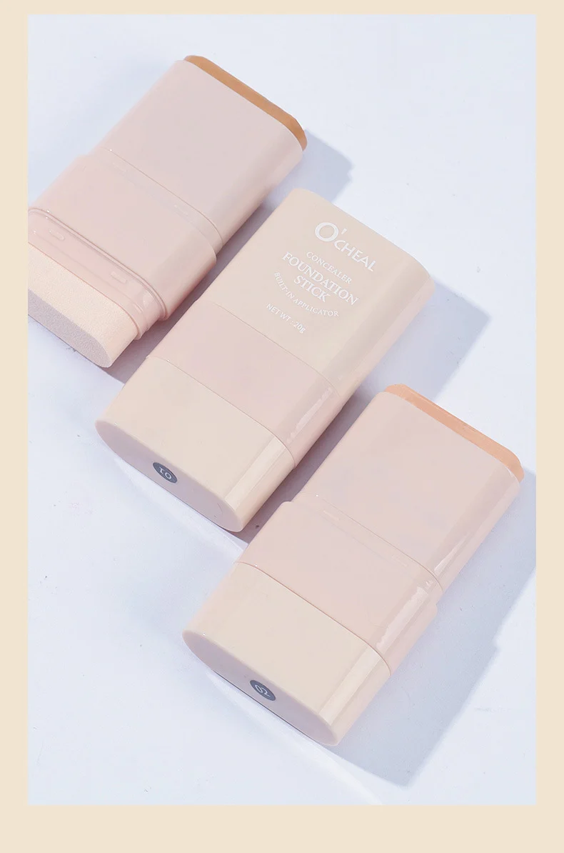 Foundation Stick Waterproof Long-Lasting Concealer Foundation Stick with Built-in Sponge 20g 13 foundation stick concealer built in sponge 20g sit z2gmkzaq desc 13