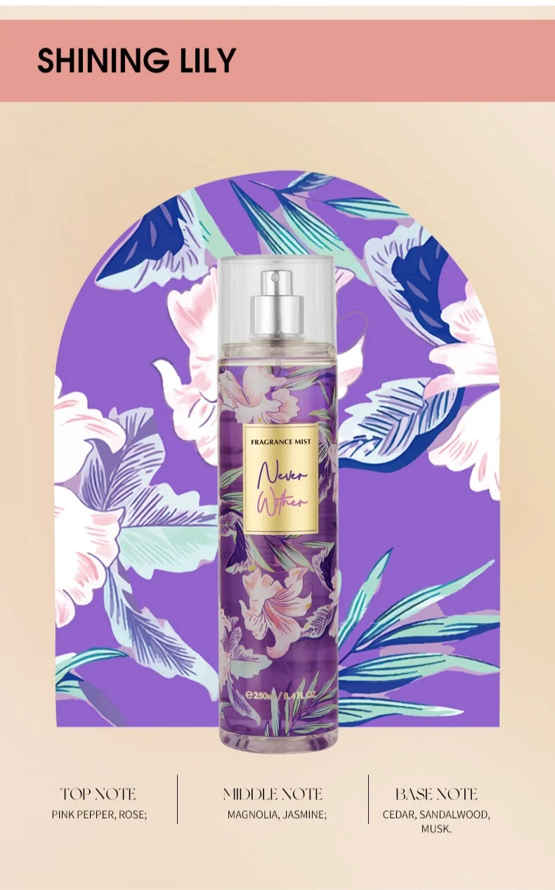 Fragrance Mist Body Spray Long Lasting Perfume for Women & Men 250ml 11 fragrance mist body spray sit extryxa2 desc 11
