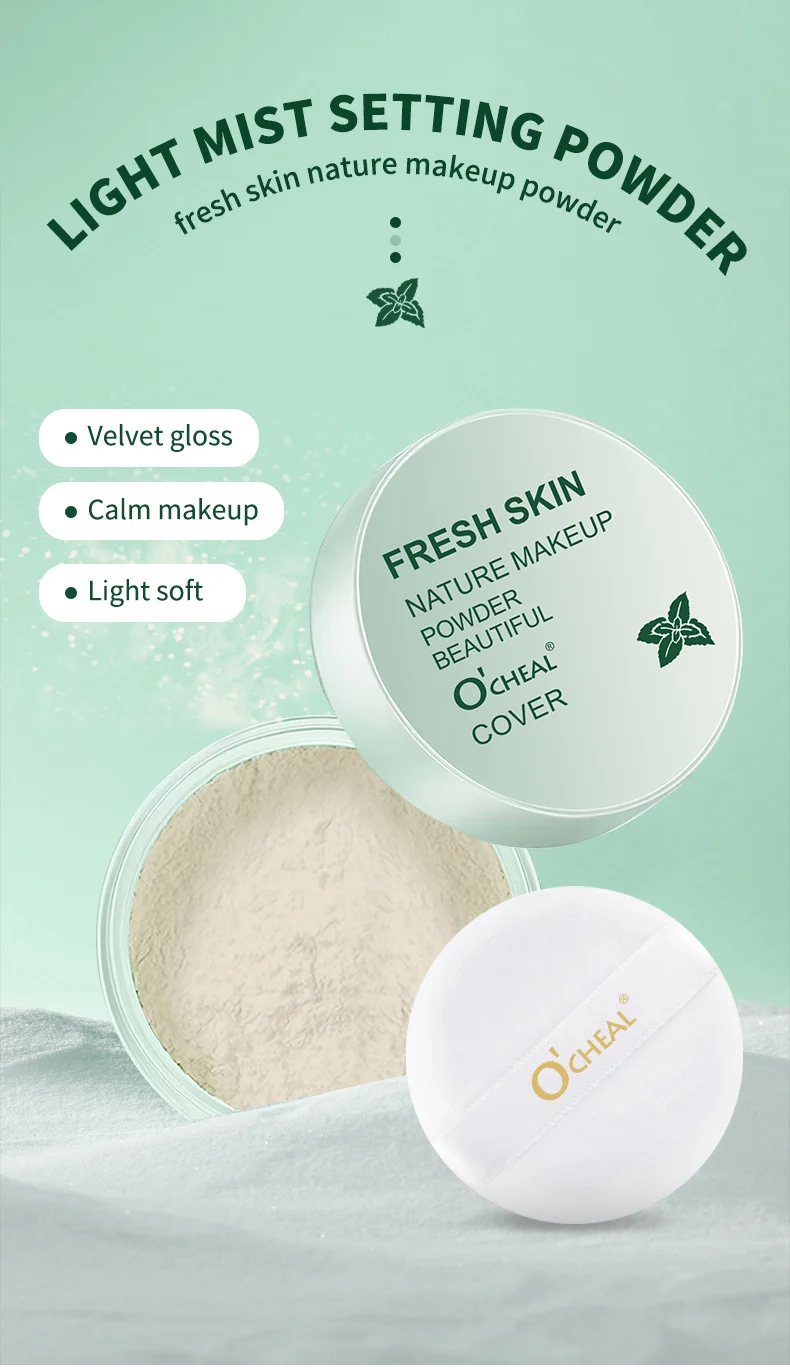 Green Tea Setting Powder 5g Oily Skin Control Mineral Loose Powder for Long-Lasting Matte Makeup 1 green tea setting powder 5g sit 4vqhxy3t desc 1